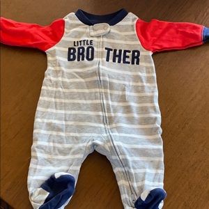 Carter’s 3 months footie little brother